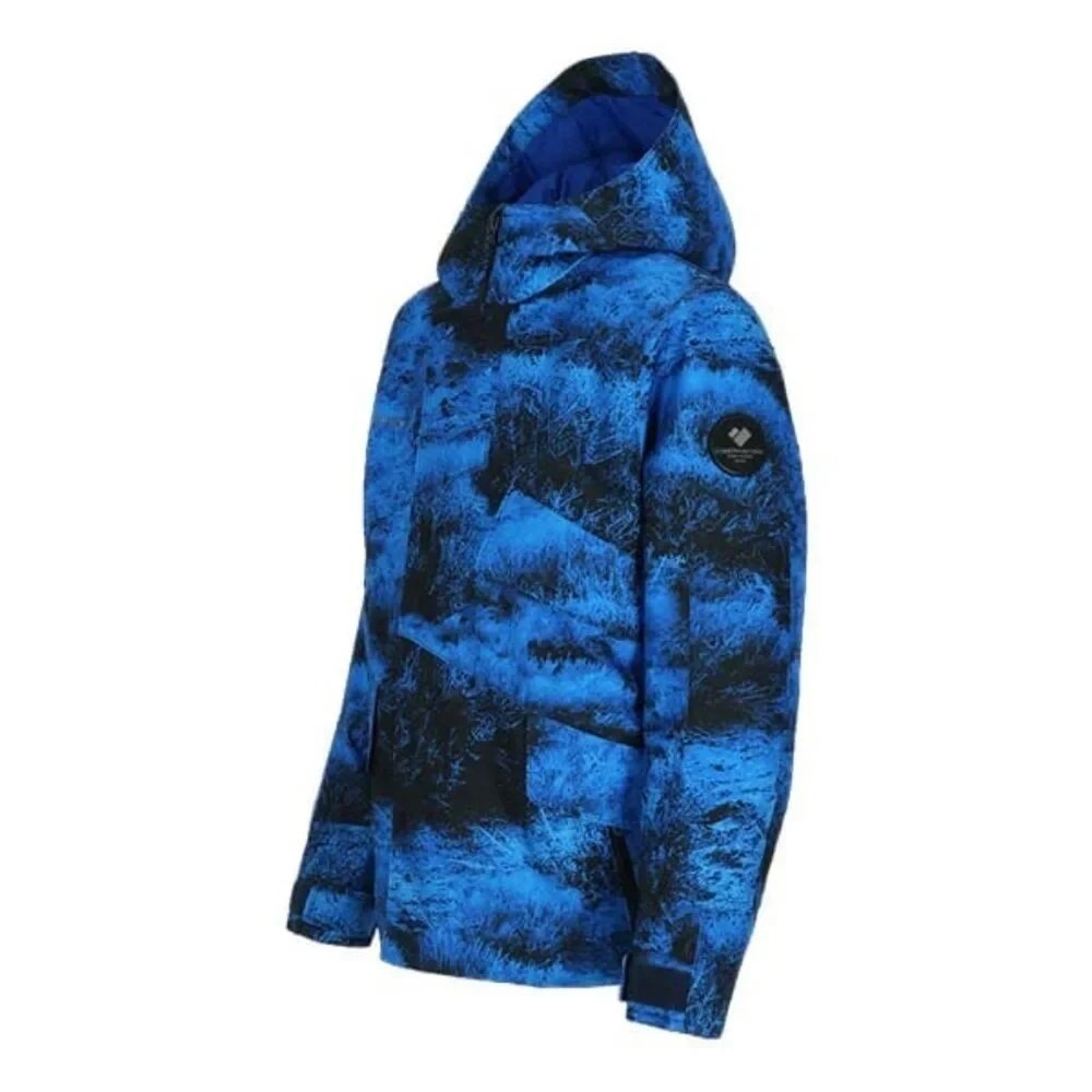 Obermeyer Gage Snow Jacket Junior's L Blue/Black Night Vision Waterproof NWT